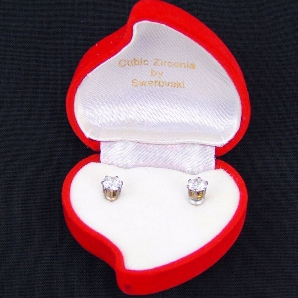 Swarovski Cubic Zirconia Stud Earrings